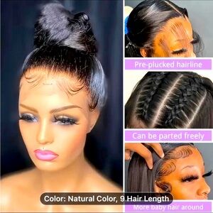 360 lace transparent lace wig brand new with tags 100% soft silky Human here.